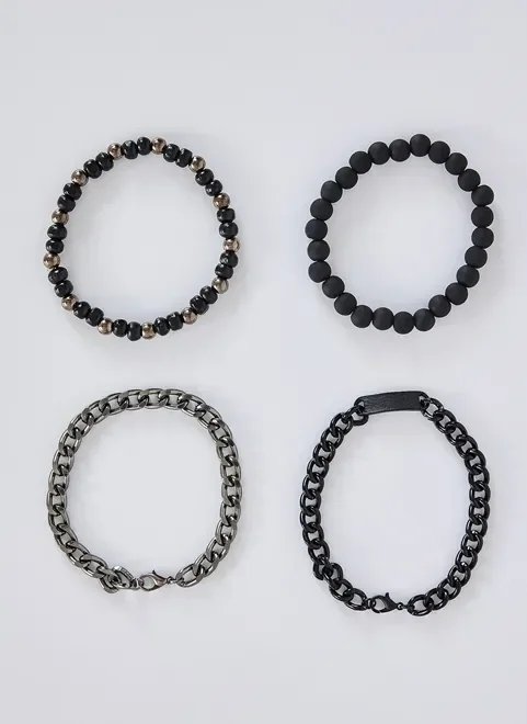 kit pulseiras pretas kit pulseiras pretas
