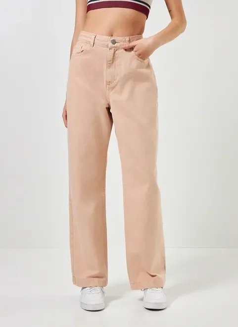 calça reta oversized caqui calça reta oversized caqui