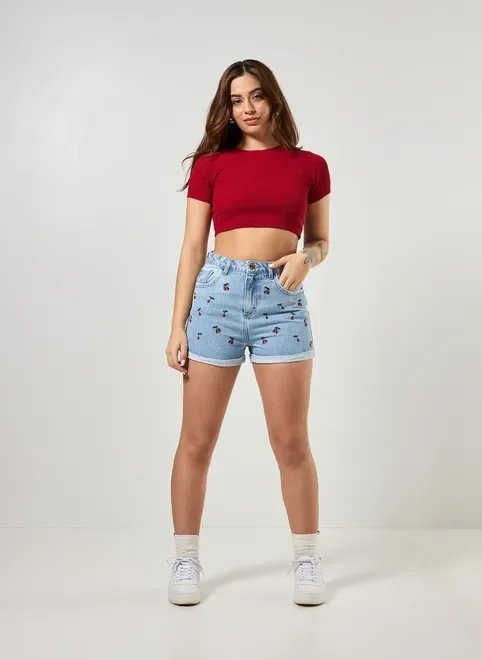 short jeans cerejas short jeans cerejas
