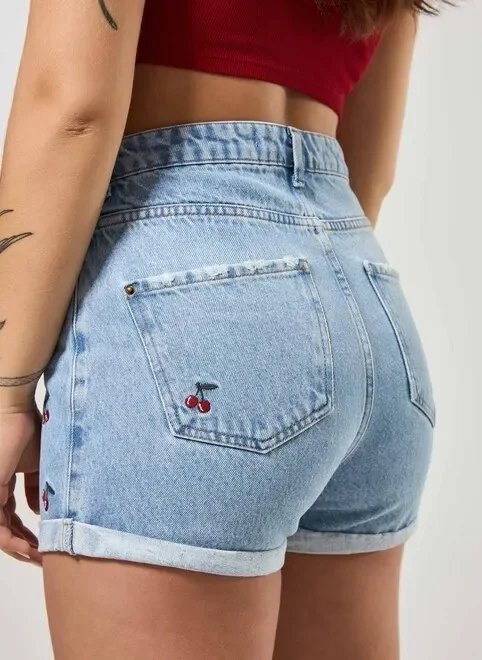short jeans cerejas short jeans cerejas