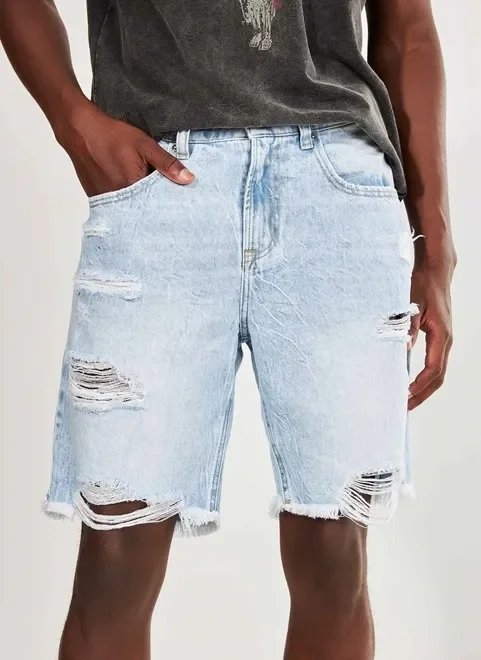 bermuda jeans clara com rasgos bermuda jeans clara com rasgos