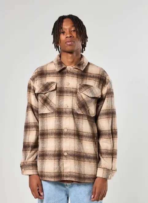 jaqueta estilo camisa estampa xadrez jaqueta estilo camisa estampa xadrez