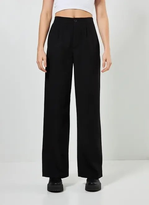 calça wide leg de alfaiataria calça wide leg de alfaiataria