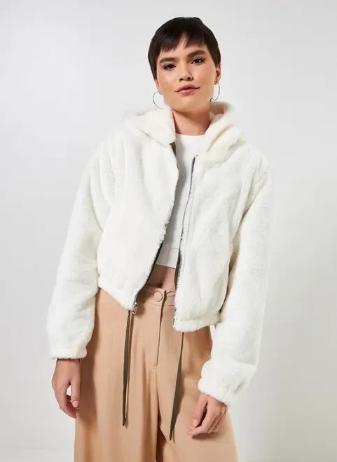 jaqueta peluda reversível jaqueta peluda reversível