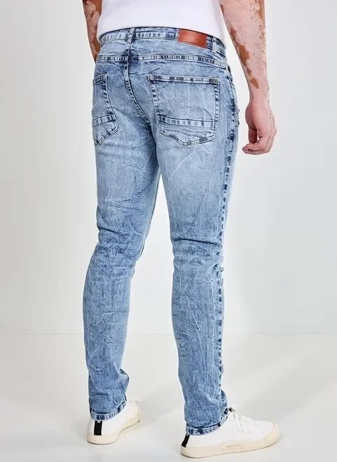 calça jeans super skinny marmorizada calça jeans super skinny marmorizada
