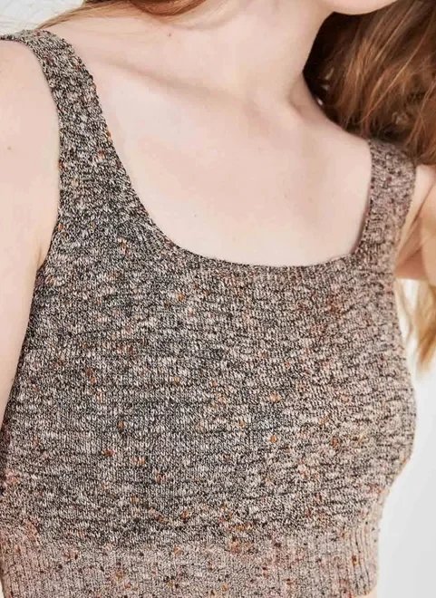 top cropped de retilínea tweed top cropped de retilínea tweed