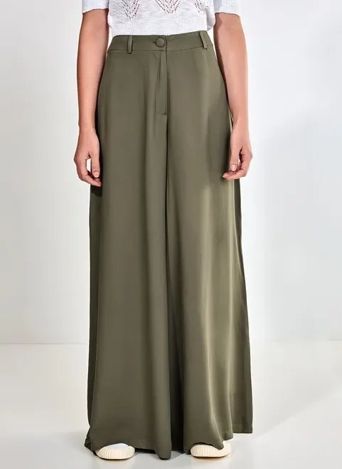 calça pantalona verde militar calça pantalona verde militar