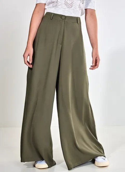 calça pantalona verde militar calça pantalona verde militar