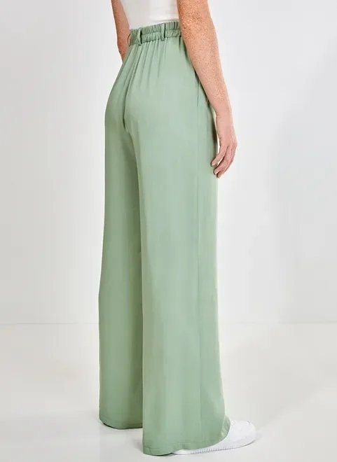 calça pantalona cintura alta verde calça pantalona cintura alta verde