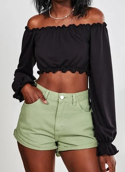 cropped manga longa ombro a ombro cropped manga longa ombro a ombro