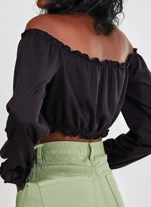 cropped manga longa ombro a ombro cropped manga longa ombro a ombro
