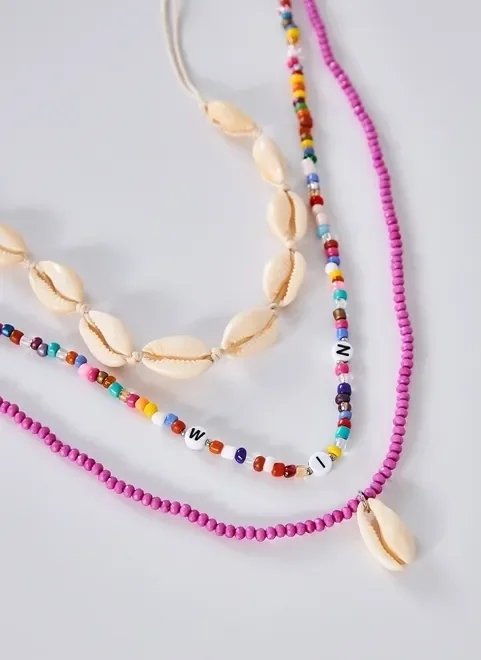 kit colares conchas e miçangas kit colares conchas e miçangas