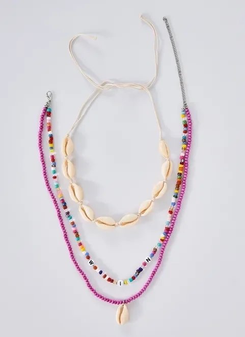 kit colares conchas e miçangas kit colares conchas e miçangas