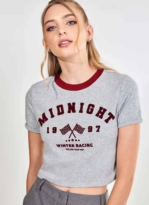 blusa cropped college cinza blusa cropped college cinza