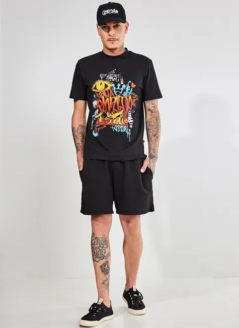 bermuda preta collab grafitti bermuda preta collab grafitti