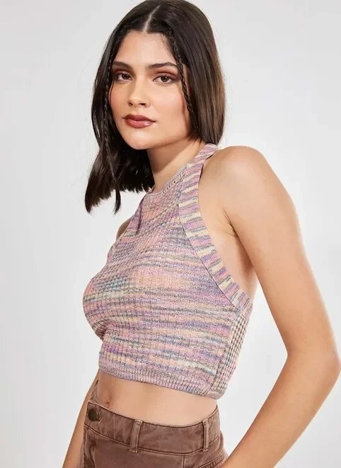 blusa hauter retilínea coloridinha blusa hauter retilínea coloridinha