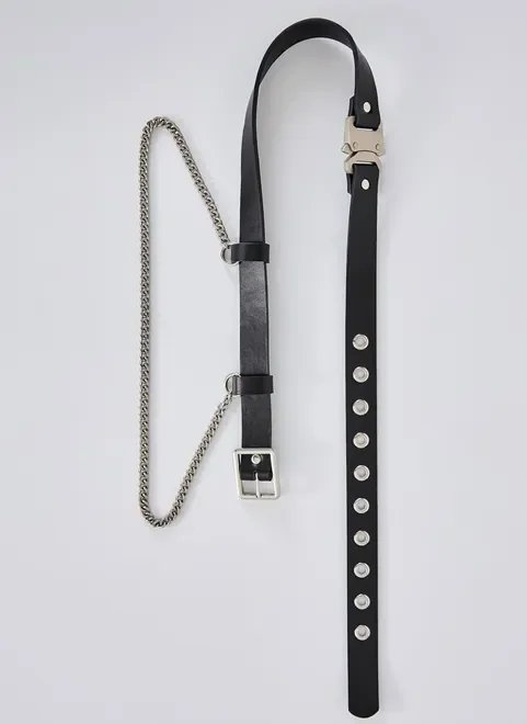 cinto preto com corrente cinto preto com corrente