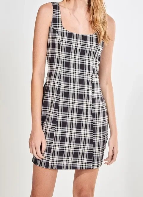 vestido curto xadrez vestido curto xadrez