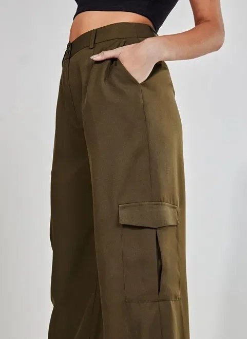 calça cargo wide leg calça cargo wide leg