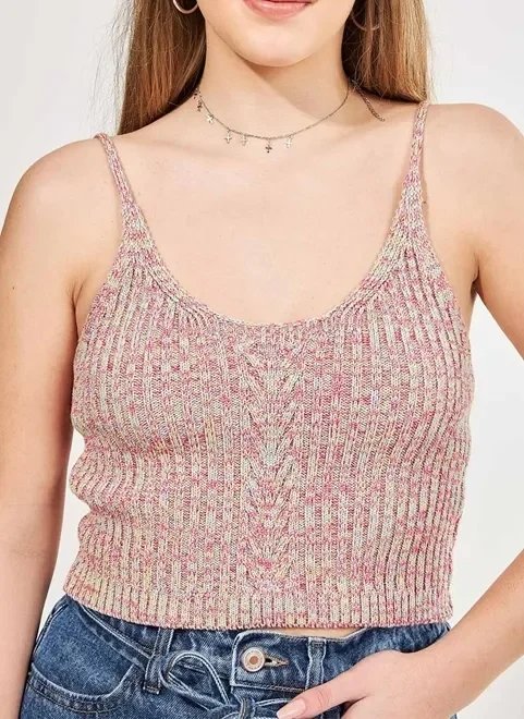 blusa de alcinha em retilínea colorida blusa de alcinha em retilínea colorida