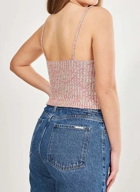 blusa de alcinha em retilínea colorida blusa de alcinha em retilínea colorida