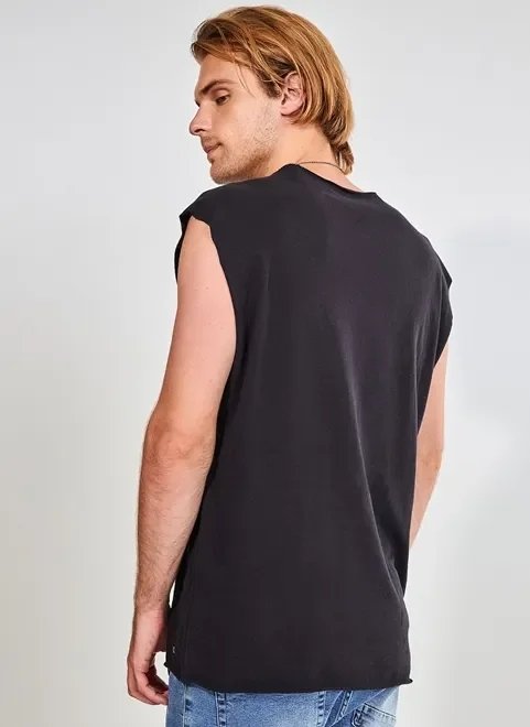 regata preta alongada regata preta alongada