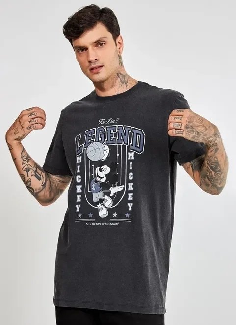 camiseta alongada mickey basquete camiseta alongada mickey basquete