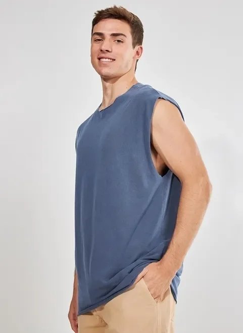 regata azul alongada estonada regata azul alongada estonada