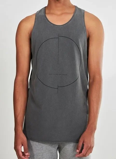 regata chumbo estonada estampa minimalista regata chumbo estonada estampa minimalista