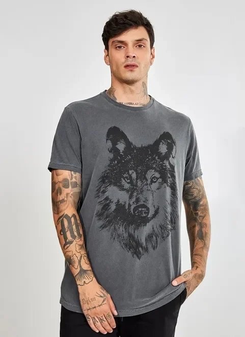 camiseta alongada mamorizada lobo camiseta alongada mamorizada lobo