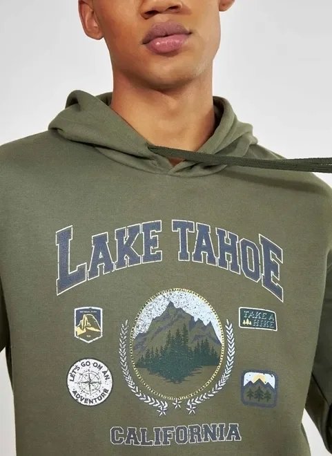 moletom canguru college verde militar moletom canguru college verde militar