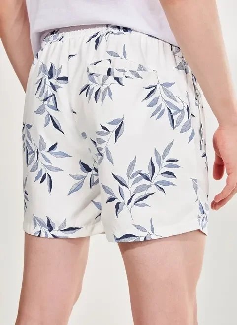 bermuda de banho off-white estampada bermuda de banho off-white estampada