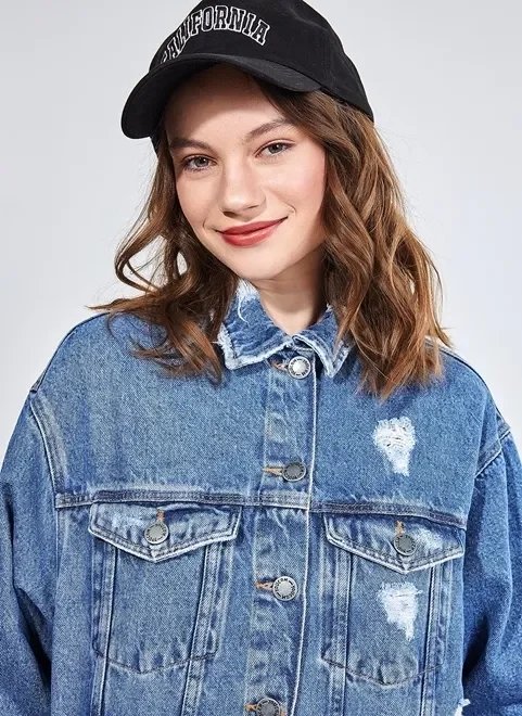 jaqueta jeans alongada oversized jaqueta jeans alongada oversized