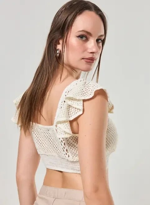 blusa cropped estilo crochezinho blusa cropped estilo crochezinho