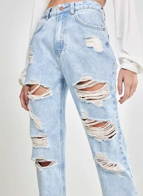 calça mom jeans clara rasgos calça mom jeans clara rasgos