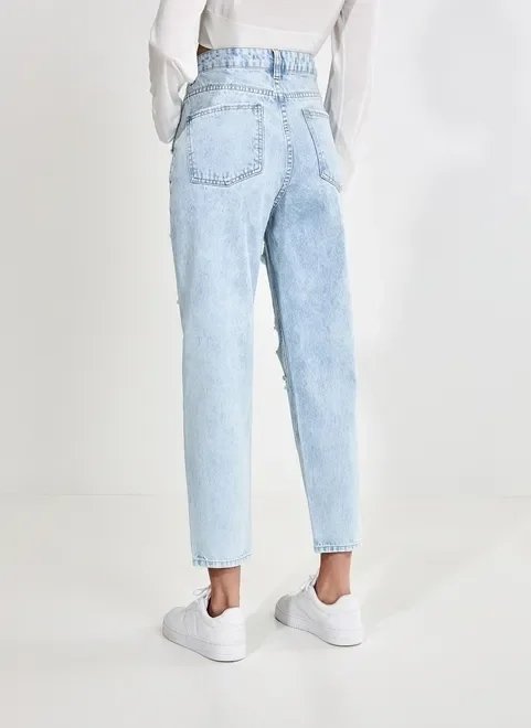 calça mom jeans clara rasgos calça mom jeans clara rasgos