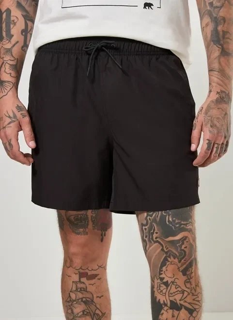 bermuda de banho preta bermuda de banho preta