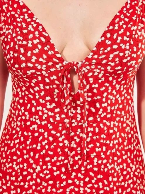 vestido curto vermelho florzinhas vestido curto vermelho florzinhas