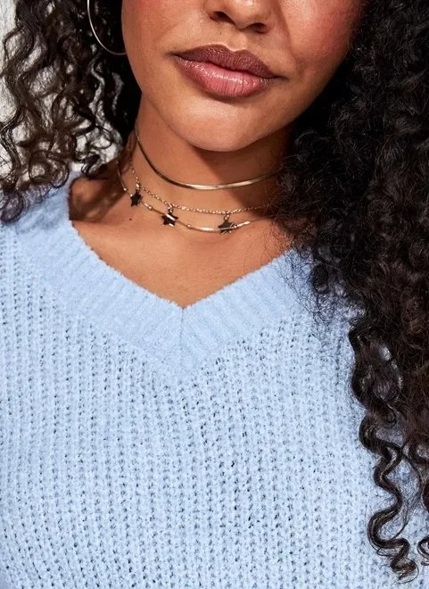 kit choker e colares estrelas kit choker e colares estrelas