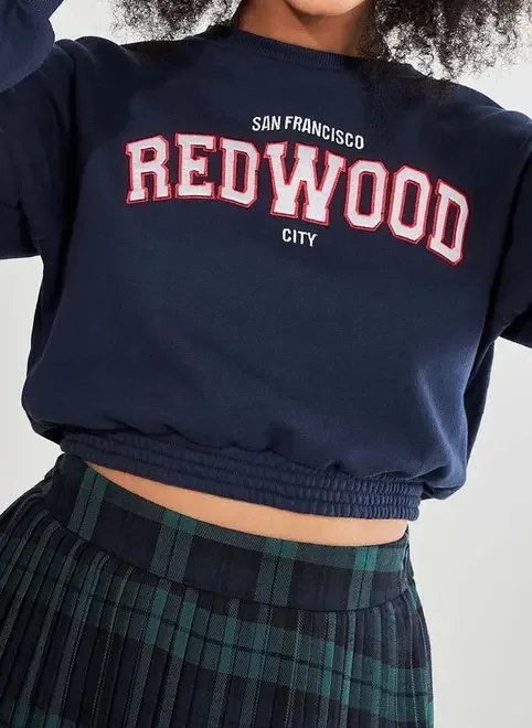 moletom cropped college moletom cropped college