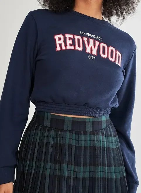 moletom cropped college moletom cropped college