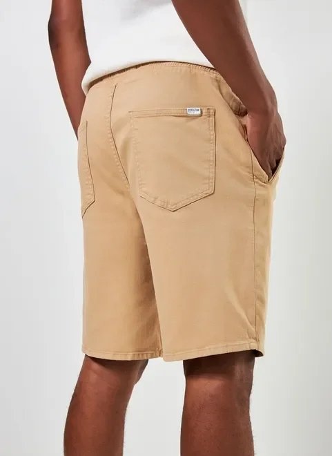 bermuda de sarja caqui bermuda de sarja caqui
