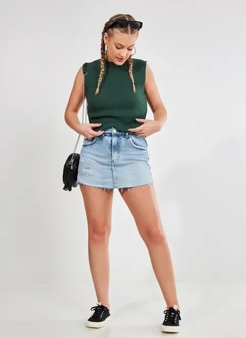 short saia jeans short saia jeans