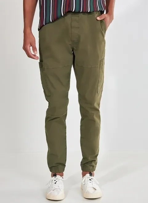 calça cargo jogger verde militar calça cargo jogger verde militar