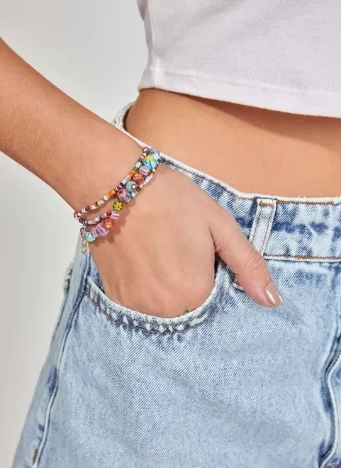 pulseiras coloridas de miçangas e vidro pulseiras coloridas de miçangas e vidro