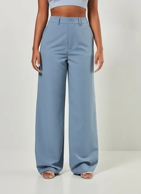 calça de alfaiataria reta calça de alfaiataria reta