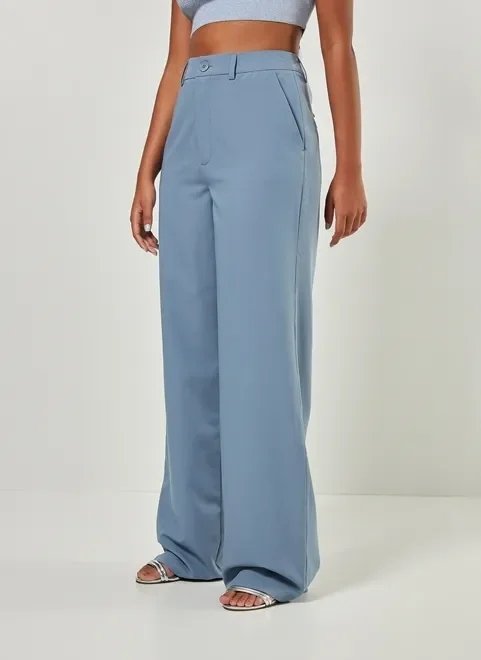 calça de alfaiataria reta calça de alfaiataria reta