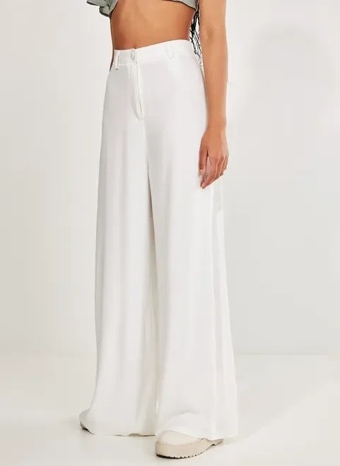 calça pantalona off-white calça pantalona off-white