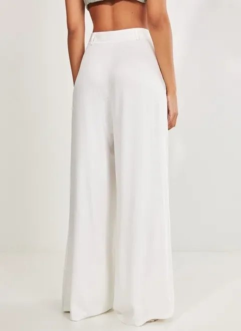 calça pantalona off-white calça pantalona off-white