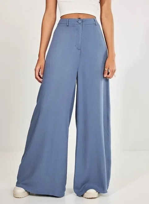 calça pantalona azul calça pantalona azul